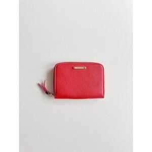 STELLA & DOT Chelsea Red Leather Zip Around Wallet